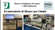 Open Day virtuale del Master Suono  - Il Laboratorio di Misure per l'Audio